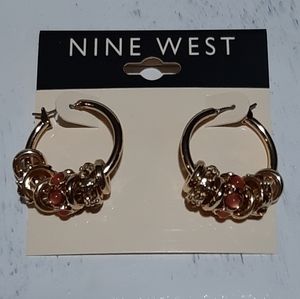 Nine West Gold Charm Earrings